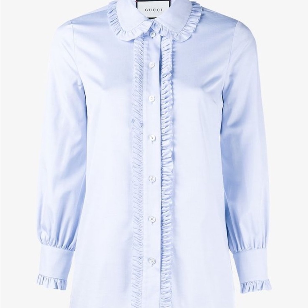 Gucci Oxford Shirt Blue sz 38